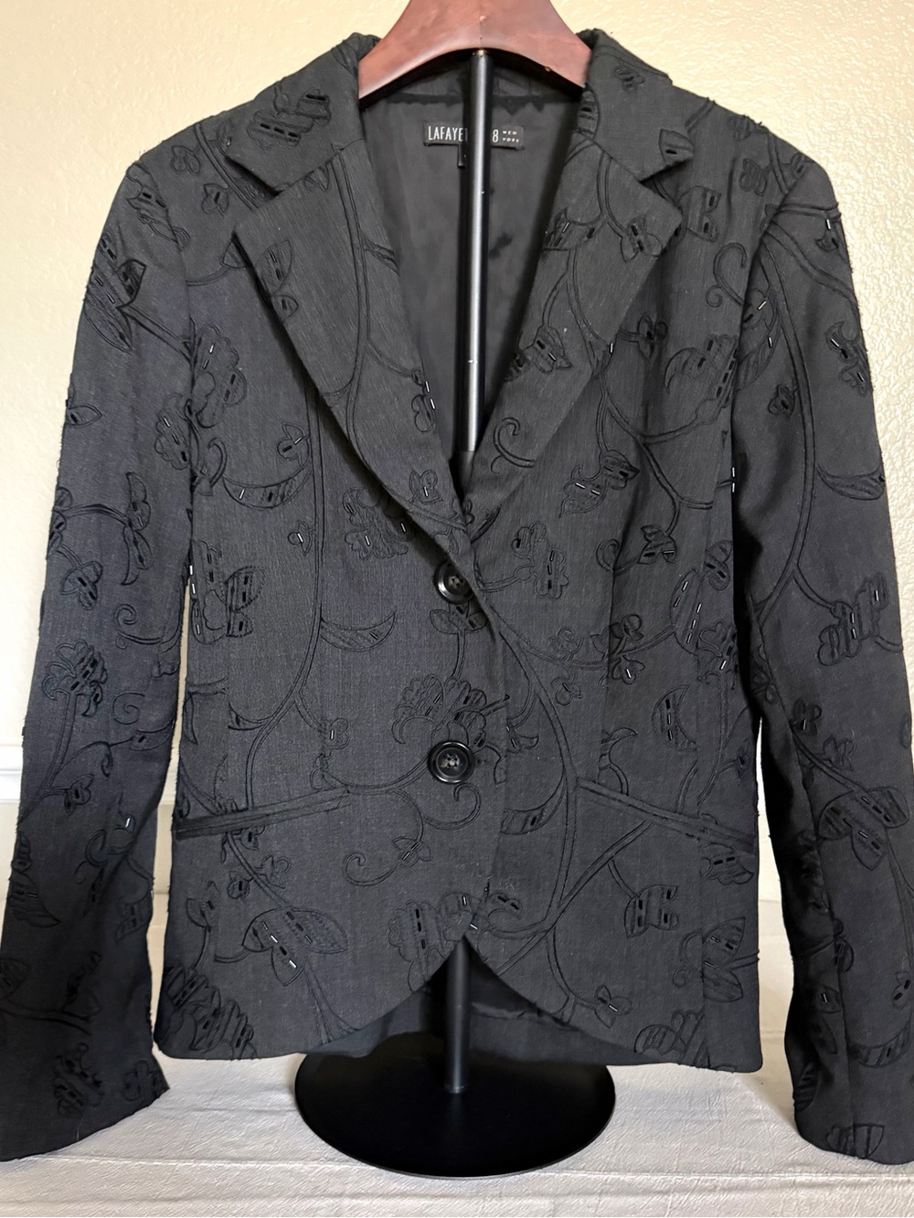 Lafayette 148 embroidered wool jacket size 10